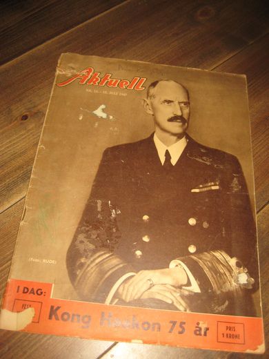 1947,nr 014, Aktuell. Kong Haakon 75 år. 