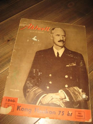 1947 nr 014 Aktuell Kong Haakon 75 år