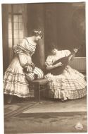 Musikkstund på postkort fra tidleg 1900,                PTR 640/1