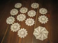 Hekla brikker 12 stk + 1 litt større