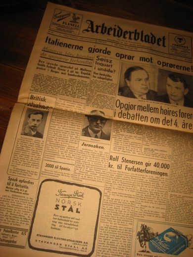 1939 nr 036 Arbeiderbladet