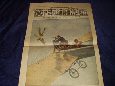 Abbonementsinnbydelse for Norges Første Farvelagde Ugeblad 1914