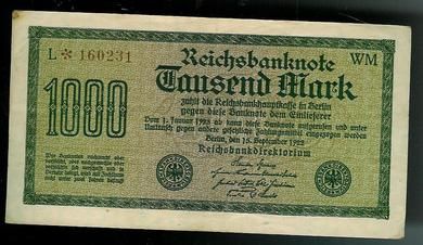 1922, Thausend Mark,      L*160231.