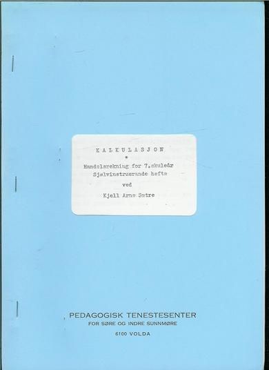 KALKULASJON. 7. skuleår.