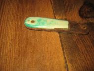 Liten lommekniv med skade 40 tallet