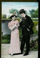 Meget pent postkort fra tidleg 1900