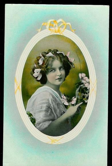 Meget pent postkort fra tidleg 1900