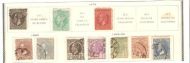 1879, 80, 85-89,  10 stk. frimerker fra Romania.