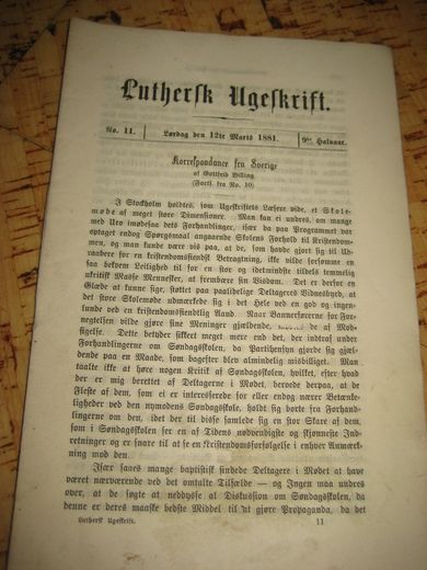 1881 nr 011 Luthersk Ugeskrift