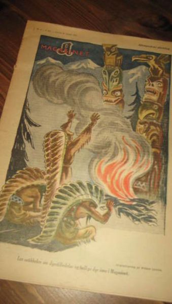 1932 nr 004 A MAGASINET Originaltegning for A Magasinet av William Lunden