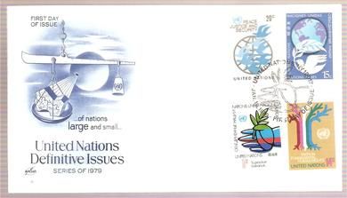 1979, OF NATIONS LARGE AND SMALL, FDC FRA UNITED NATIONS.