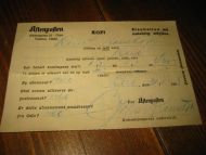 Kvitering fra Aftenposten på betalt kontingent 1 2 - 1 3 1938