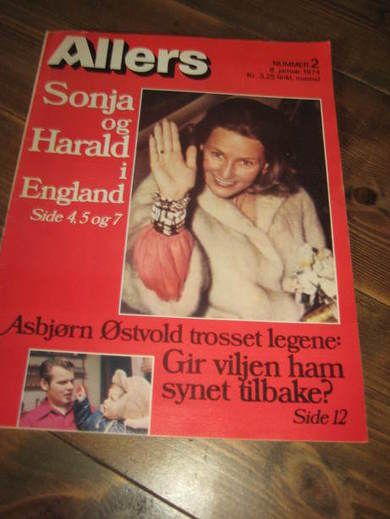 1974,nr 002, Allers.  SONJA OG HARALD