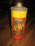 KEBO VINDUSPUSS boks fra Keddel & Bommen Oslo 50-60 tallet Ca 22 cm høg