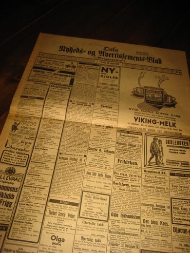 1929 nr 192 Oslo Nyheds- og Avertissements Blad
