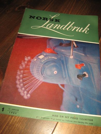 1965 nr 001 Norsk Landbruk