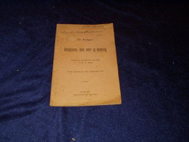 Krieger: Ventgilastionen dens værd og betydning 1901