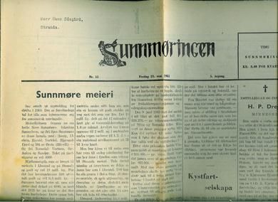 1951 nr 015 Sunnmøringen
