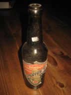 Flaske uten innhold, FRA schous bryggeri, 30 tallet. 