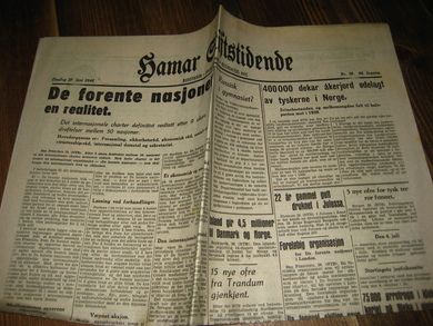 1945 nr 036 Hamar Stiftstidende