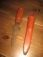 Gammel kniv med MORA slire