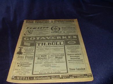 1919 nr 008 NORSK VERKSTEDS- & STØPERITIDENDE