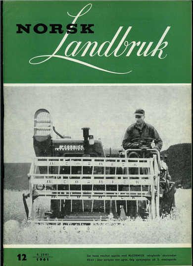 1961 nr 012 Norsk Landbruk