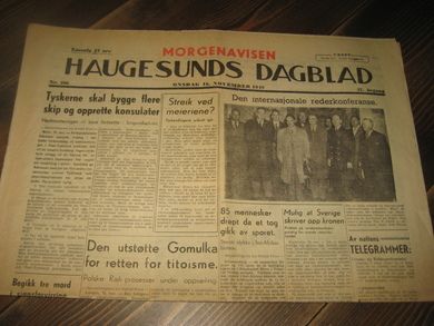 1949 nr 266 HAUGESUNDS DAGBLAD