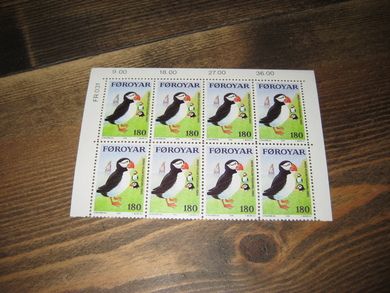 FR031, halvdelen av postfrisk heilark fra Færøyane, 78-79.