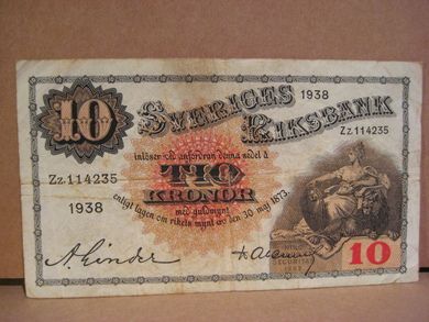 1938 5 KRONOR bretter
