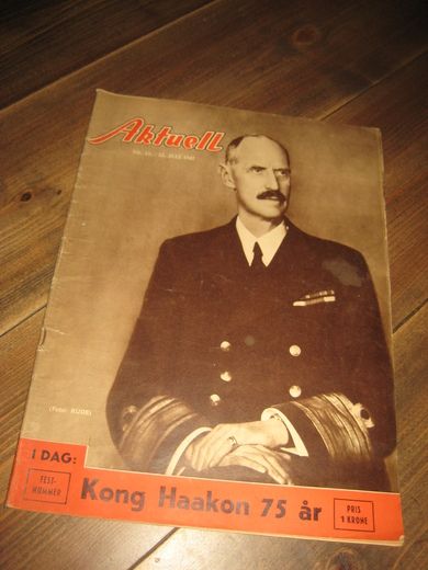 1947 nr 014 Aktuell Kong Haakon 75 år