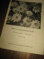 TEVLINGSREGLAR Blomsteroppsetting - matlaging - tekstildømming. Norges Bygdeungdomslag, 1954. 