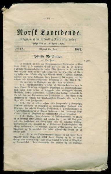 1883 nr 012 Norsk Lovtidende
