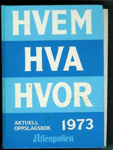 1973 HVEM HVA HVOR