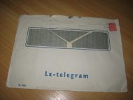 Konvolutt LX- TELEGRAM stempla RISØR 23 12 63