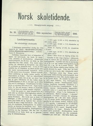 1896,nr 038,                        Norsk Skoletidende.
