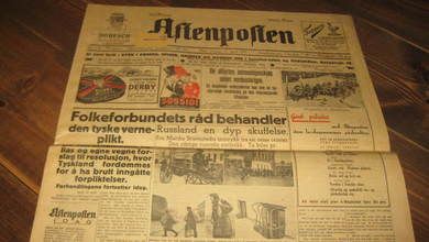 1935 morgen nr 198 Aftenposten