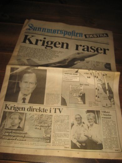 1991 EKSTRA 17 januar Sunnmørsposten Krig