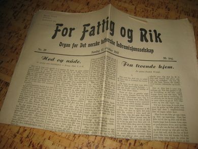 1947 nr 039 For Fattig og Rik