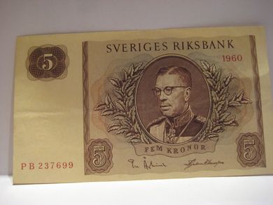 1960 5 KRONOR PB237699