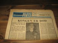 1957 nr 219 Rogalands AVIS KONGEN ER DØD EKSTRAUTGAVE KL 7 00