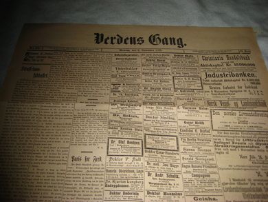 1899,nr 316,                                 Verdens Gang.