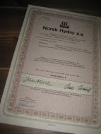 Norsk Hydro a.s. Nr 768938, 1984.