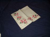 Serviett med blomstermotiv fra eldre samling