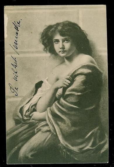 Gammelt og pent postkort fra tidleg 1900