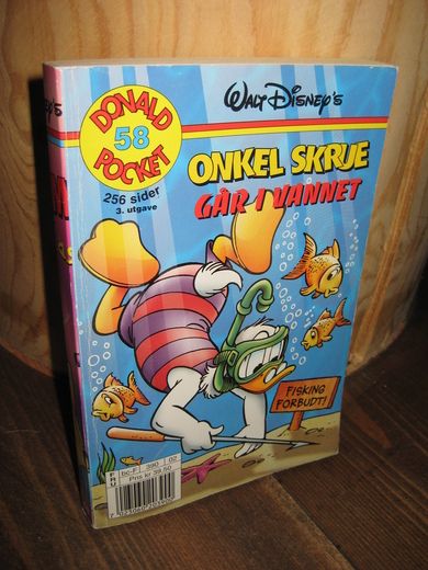 1999 nr 058 3 utgave ONKEL SKRUE GÅR I VANNET