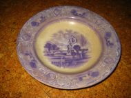 Meget gammel og dekorativ tallerken djup