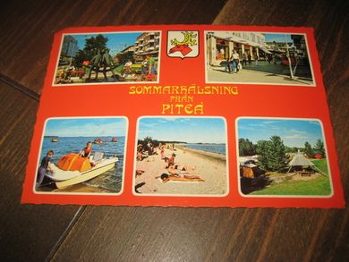 SOMMARHELSING FRÅN PITEÅ. Ubrukt kort.