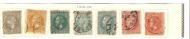 1876 -79,  7 stk. frimerker fra Romania.
