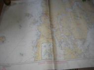 KARMSUNDET - RYVARDEN - SKJOLDAFJORDEN Originalkart fra Det Norske kartverk pent i glass og ramme Dette er kart nr 16